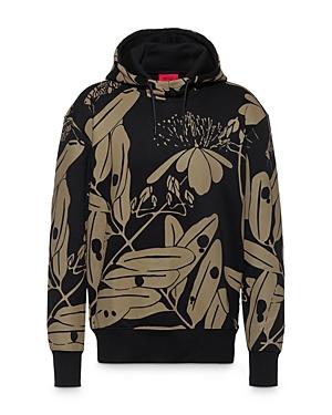 Hugo Dapati Abstract Floral Hoodie