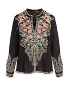 Johnny Was Alani Embroidered Blouse
