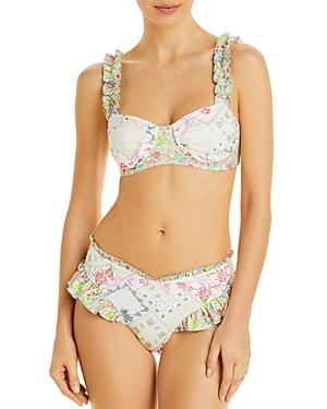 Loveshackfancy Annika Printed Ruffled Bikini Set