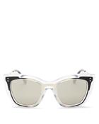 Valentino Mirrored Square Sunglasses, 50mm
