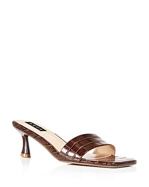 Aqua Faux Leather Mule Sandals - 100% Exclusive