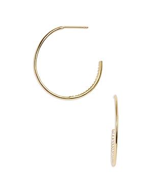 Baublebar Joon Pave C Hoop Earrings In 18k Gold Plated Sterling Silver