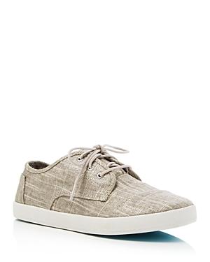 Toms Paseo Metallic Linen Lace Up Sneakers