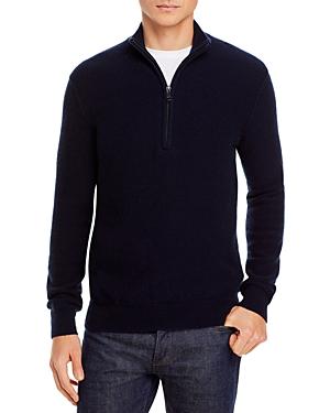 Vince Cashmere Slim Fit Half Zip Sweater