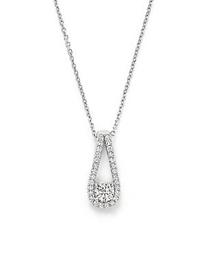 Diamond Solitaire Pendant Necklace In 14k White Gold, .55 Ct. T.w. - 100% Exclusive