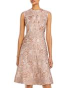Teri Jon By Rickie Freeman Jacquard A Line Dress
