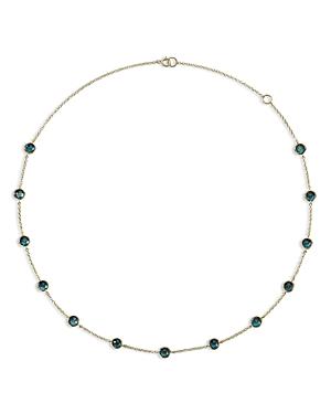 Ippolita 18k Yellow Gold Lollipop London Blue Topaz Station Collar Necklace, 16-18
