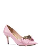 Gucci Women's Queen Margaret Embellished Leather Pumps