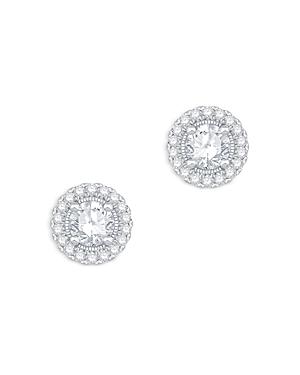 Bloomingdale's Certified Diamond Halo Stud Earrings In 14k White Gold, 1.75 Ct. T.w. - 100% Exclusive