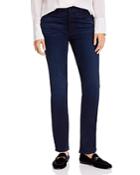 Jen7 By 7 For All Mankind Slim Straight-leg Jeans In Blue/black