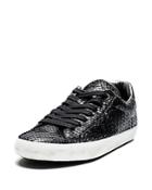 Zadig & Voltaire Women's Zadig Neo Keith Lace Up Croc-embossed Leather Sneakers