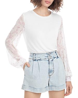 Generation Love Noelle Flower Sleeve Top