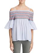 Endless Rose Cold Shoulder Embroidered Top - 100% Bloomingdale's Exclusive