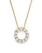 Diamond Circle Pendant Necklace In 14k Yellow Gold, 2.0 Ct. T.w. - 100% Exclusive