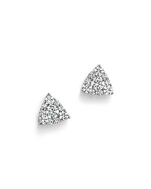 Bloomingdale's Diamond Cluster Stud Earrings In 14k White Gold, .50 Ct. T.w - 100% Exclusive