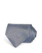 Ermenegildo Zegna Micro Grid Silk Classic Tie