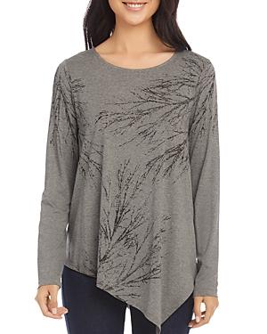Karen Kane Tree Print Asymmetric Top