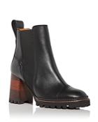 See By Chloe Women's Mallory High Block Heel Chelsea Boots