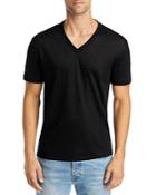 John Varvatos Slim Fit Linen V Neck Tee