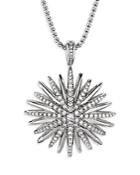 David Yurman Starburst Pendant Necklace With Diamonds, 18
