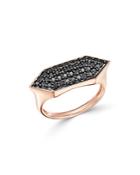 Bloomingdale's Black Diamond Geometric Ring In 14k Rose Gold, 0.5 Ct. T.w. - 100% Exclusive