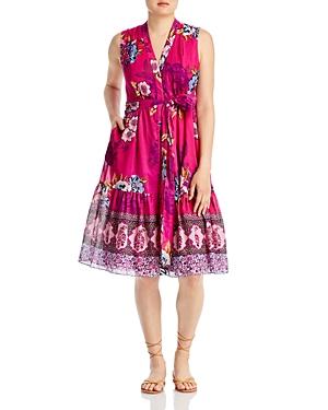 Kobi Halperin Hailey Mixed Print Sleeveless Dress
