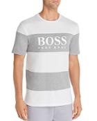 Boss Tiburt Striped Logo Tee