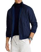 Polo Ralph Lauren City Baracuda Pinstripe Linen Blend Twill Jacket