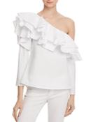 Endless Rose One Shoulder Ruffle Top