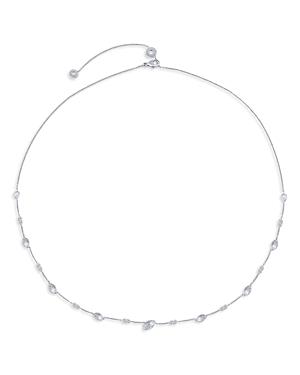 Harakh Colorless Diamond Necklace In 18k White Gold, 1.20 Ct. T.w.