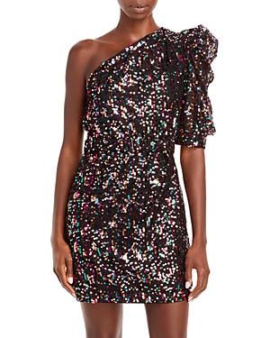 Sabina Musayev Asymmetric Sequin Dress
