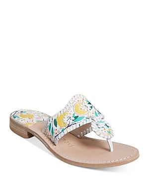 Jack Rogers Women's Jacks Flat Leather Thong Sandals