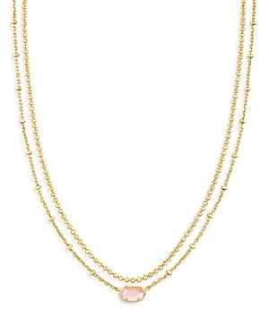 Kendra Scott Emilie Mother Of Pearl Layered Necklace, 15.5-18.5