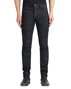 Monfrere Greyson Coated Skinny Fit Jeans In Pluto Galaxy