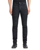 Monfrere Greyson Coated Skinny Fit Jeans In Pluto Galaxy