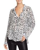 Bella Dahl Abstract Leopard-print Shirt