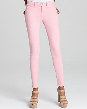 J Brand Jeans   Mid Rise 811 Twill Skinny In Pink Peony