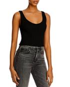 Enza Costa Ribbed Cropped Tank
