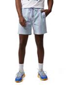 Psycho Bunny Turbin Seersucker Stripe Regular Fit Drawstring Shorts