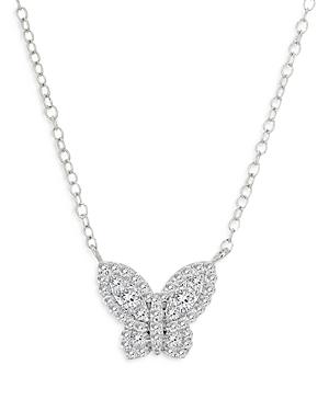 Bloomingdale's Diamond Butterfly Pendant Necklace In 14k White Gold, 0.35 Ct. T.w. - 100% Exclusive