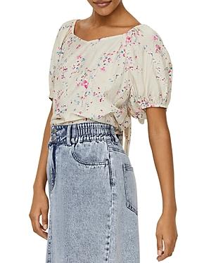 Vero Moda Printed Puff Sleeve Top