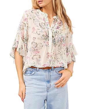Vince Camuto Plus Flutter Sleeve Blouse