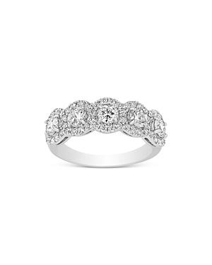 Bloomingdale's Certified Diamond Halo Band In 18k White Gold, 1.50 Ct. T.w. - 100% Exclusive