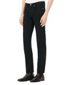 Sandro Paint Shadow Straight Fit Jeans In Noir