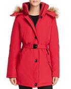 Vince Camuto Belted Stand Collar Parka