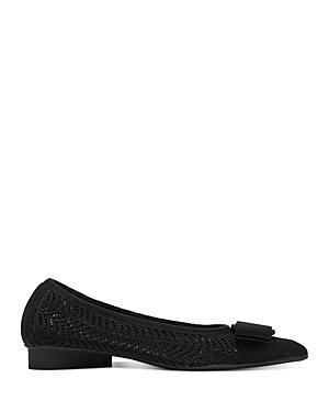 Salvatore Ferragamo Viva Knit Pointed Toe Flats