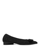 Salvatore Ferragamo Viva Knit Pointed Toe Flats