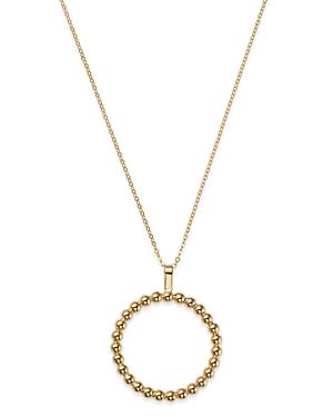 Bloomingdale's Milgrain Circle Pendant Necklace In 14k Yellow Gold - 100% Exclusive