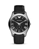 Emporio Armani Crocodile-embossed Leather Watch, 43mm