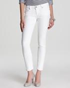 Paige Skyline Ankle Peg Jeans In Optic White